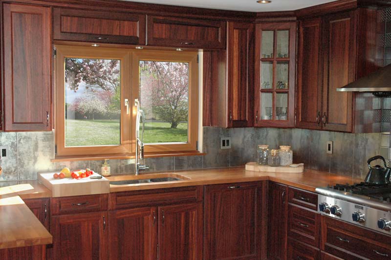 Cherry kitchen island tops and countertops