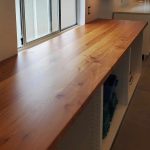 European beech wood wide plank kitchen tops